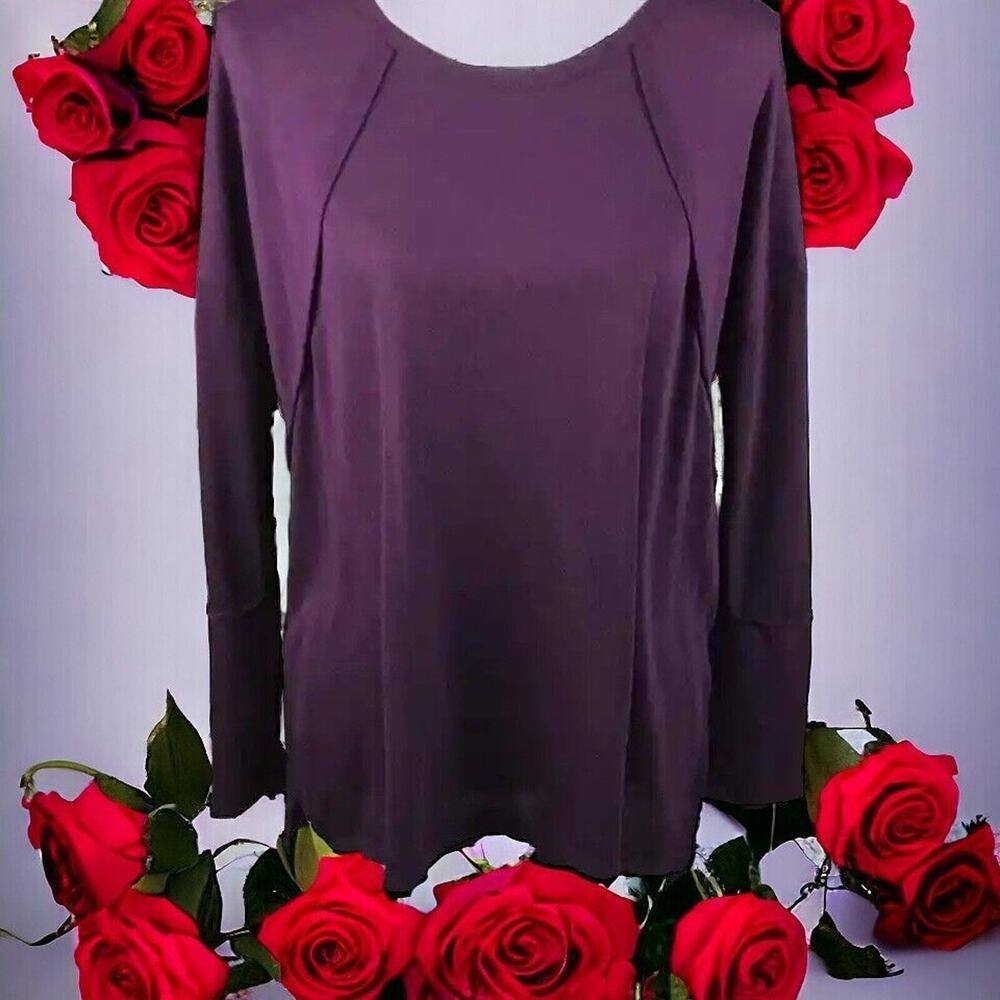 Forgotten Grace Womens Small Purple Oversized Pullover Stretch Sweater NWOT